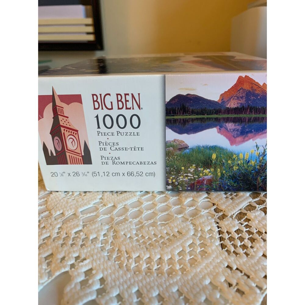 1000 Piece Puzzle Banff National Park Sealed Milton Bradley - Picture 3 of 5